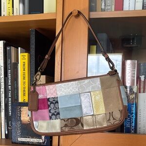 Vintage Coach Patchwork Shoulder Bag